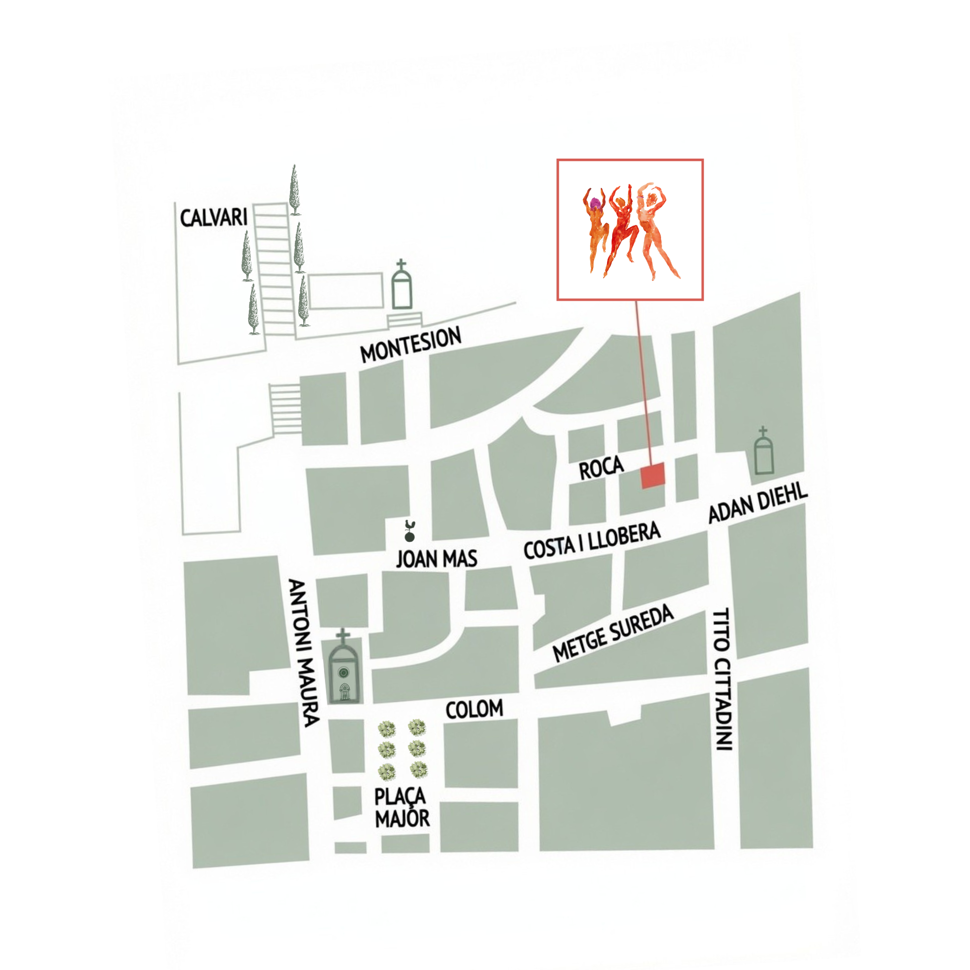Map to Fundació Dionís Bennàssar